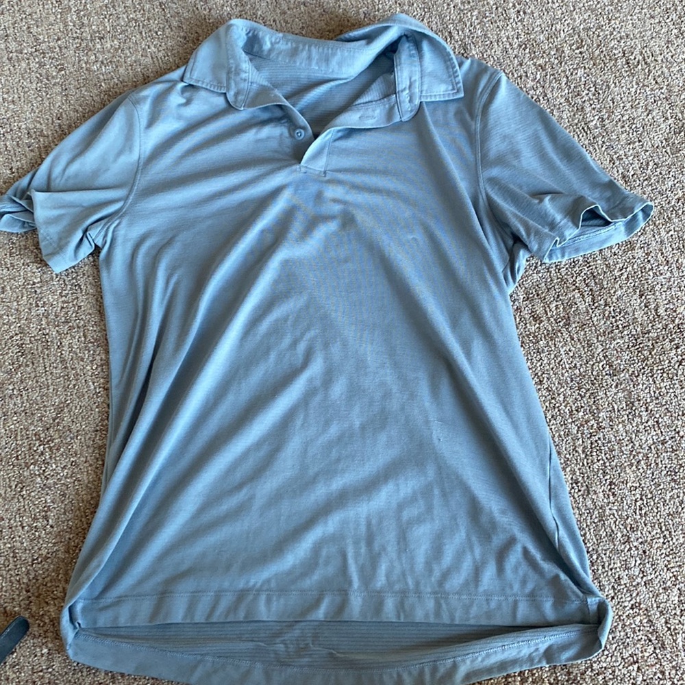 lululemon athletica Light Blue Men’s Polo Shirt